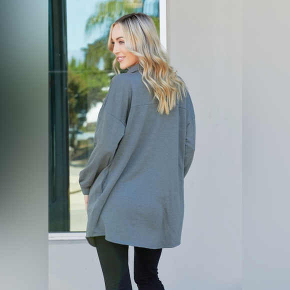 Comfy Button Up Shirt Shacket - Picture 5 of 5
